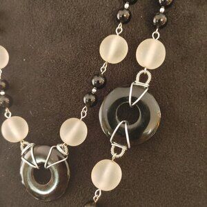 sold - haggard3 - Black Onyx and Quartz Set